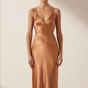 Shona Joy LA Lune Backless midi dress